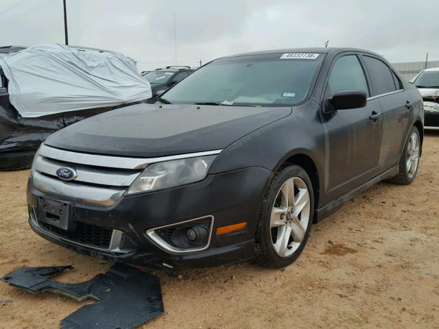 3FAHP0KC6AR285994 - 2010 FORD FUSION SPO BLACK photo 2