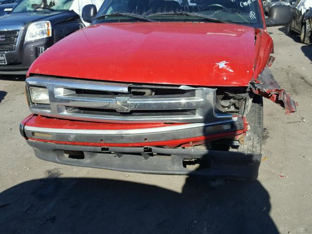 1GCCS19X6VK243269 - 1997 CHEVROLET S TRUCK S1 RED photo 10