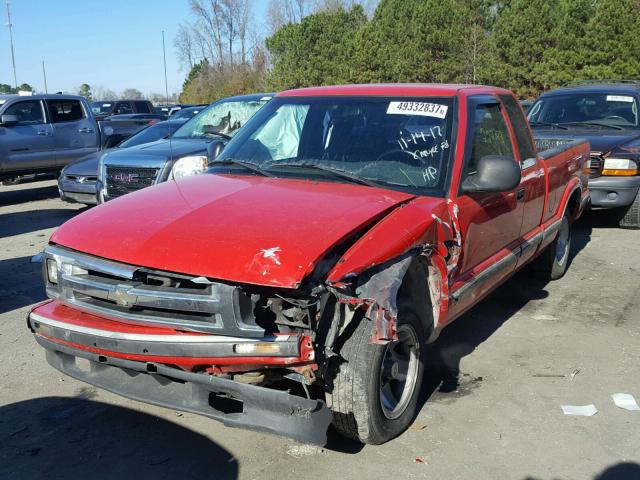 1GCCS19X6VK243269 - 1997 CHEVROLET S TRUCK S1 RED photo 2