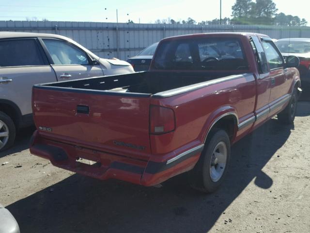 1GCCS19X6VK243269 - 1997 CHEVROLET S TRUCK S1 RED photo 4