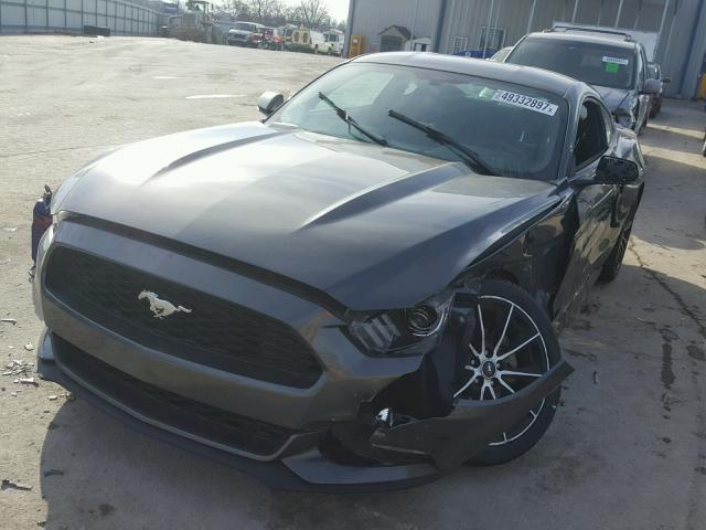 1FA6P8TH6H5202240 - 2017 FORD MUSTANG GRAY photo 9