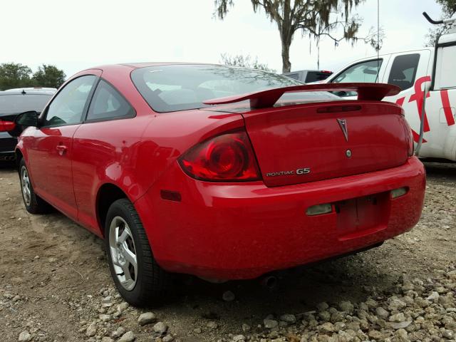 1G2AL15F677230744 - 2007 PONTIAC G5 RED photo 3