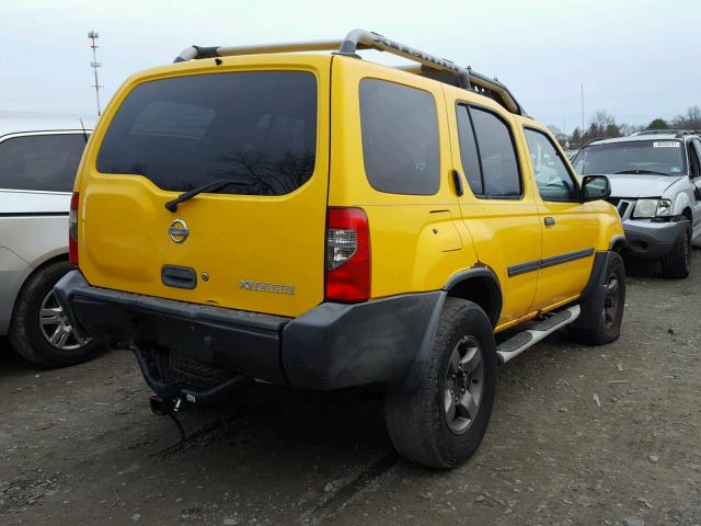 5N1ED28Y92C601971 - 2002 NISSAN XTERRA XE YELLOW photo 4