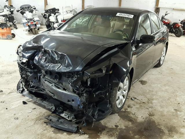 JHMCP26778C004287 - 2008 HONDA ACCORD EX BLACK photo 2