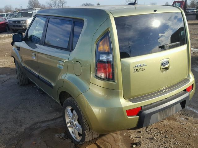 KNDJT2A27A7144466 - 2010 KIA SOUL + GREEN photo 3