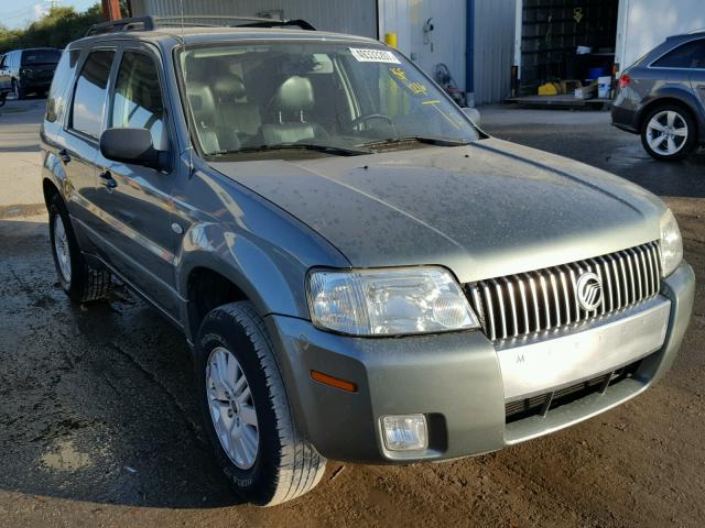 4M2YU56156KJ12787 - 2006 MERCURY MARINER GREEN photo 1