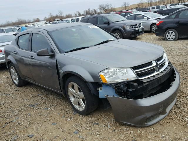 1C3CDZAB8DN644784 - 2013 DODGE AVENGER SE GRAY photo 1