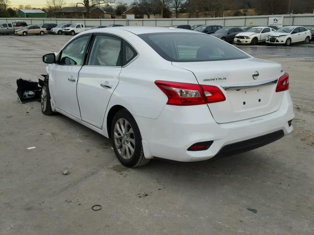 3N1AB7AP5HY237963 - 2017 NISSAN SENTRA S WHITE photo 3