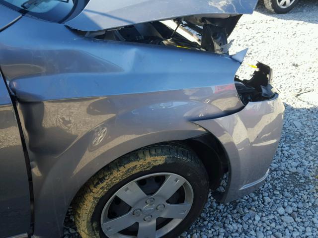 KL1TD5DE6AB132164 - 2010 CHEVROLET AVEO LS 灰色 照片 9