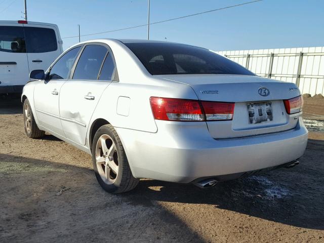 5NPEU46F16H131026 - 2006 HYUNDAI SONATA GLS SILVER photo 3