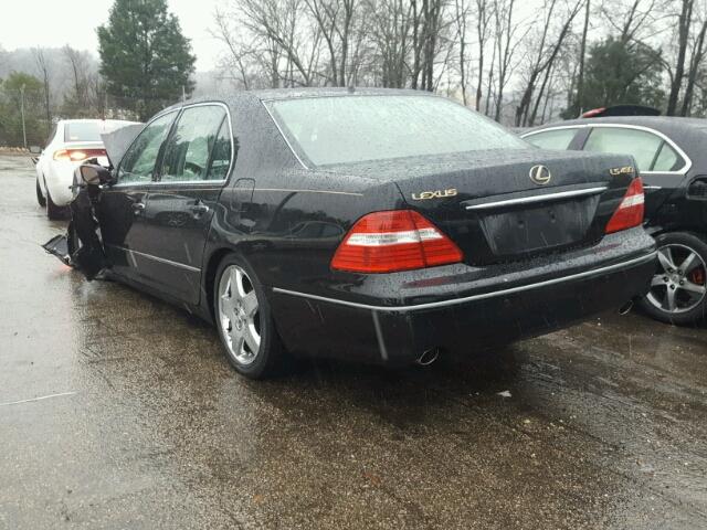 JTHBN36F955006248 - 2005 LEXUS LS 430 BLACK photo 3