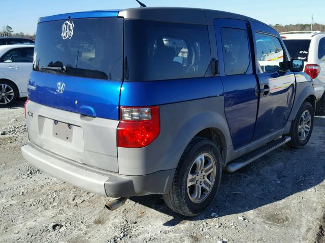 5J6YH18384L009785 - 2004 HONDA ELEMENT LX BLUE photo 4