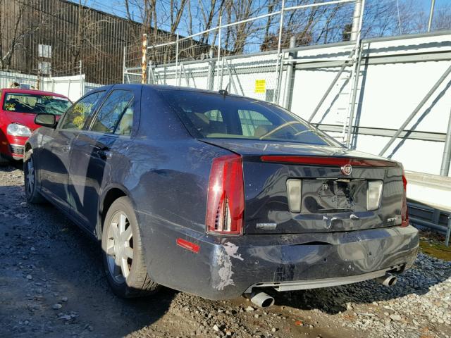 1G6DC67A250140152 - 2005 CADILLAC STS BLUE photo 3