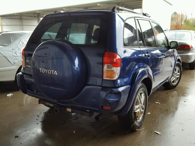 JTEGH20V630089216 - 2003 TOYOTA RAV4 BLUE photo 4