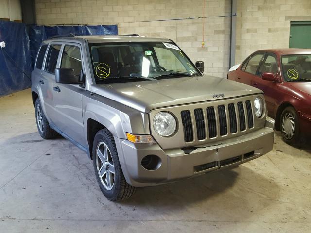 1J8FF28WX8D713756 - 2008 JEEP PATRIOT SP TAN photo 1