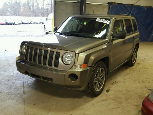 1J8FF28WX8D713756 - 2008 JEEP PATRIOT SP TAN photo 2