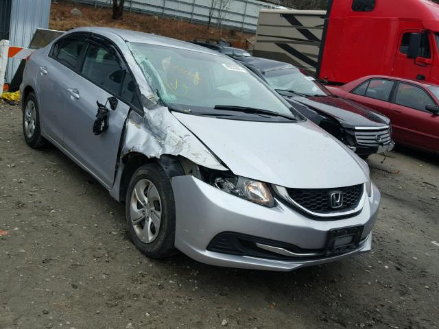 2HGFB2F52DH566909 - 2013 HONDA CIVIC LX SILVER photo 1