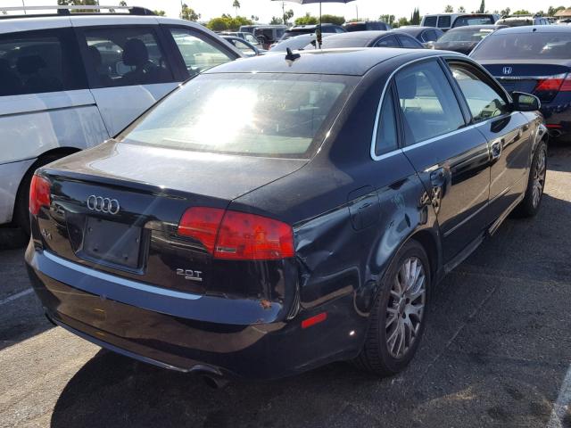 WAUDF78E68A164946 - 2008 AUDI A4 2.0T QU BLACK photo 4