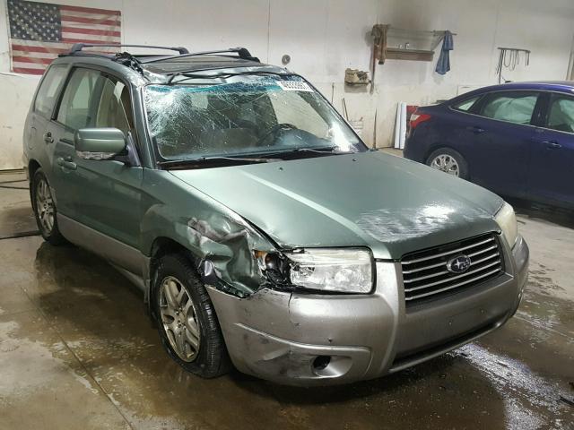 JF1SG67606H716446 - 2006 SUBARU FORESTER 2 GREEN photo 1