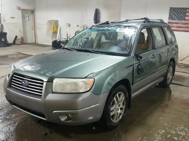 JF1SG67606H716446 - 2006 SUBARU FORESTER 2 GREEN photo 2