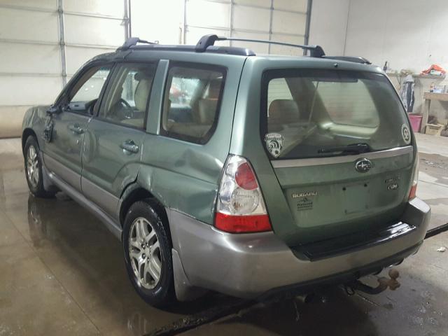 JF1SG67606H716446 - 2006 SUBARU FORESTER 2 GREEN photo 3