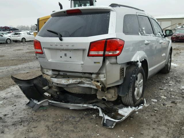 3D4PG1FG6BT559419 - 2011 DODGE JOURNEY MA SILVER photo 4