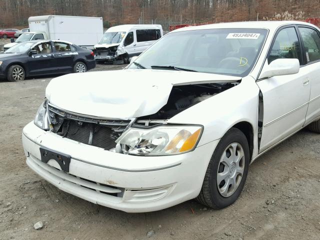 4T1BF28B04U376605 - 2004 TOYOTA AVALON XL WHITE photo 9