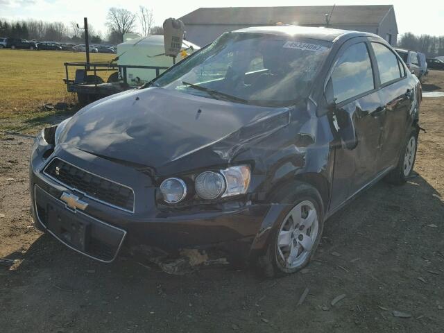 1G1JA5SH2F4180996 - 2015 CHEVROLET SONIC LS Սև լուսանկար 2