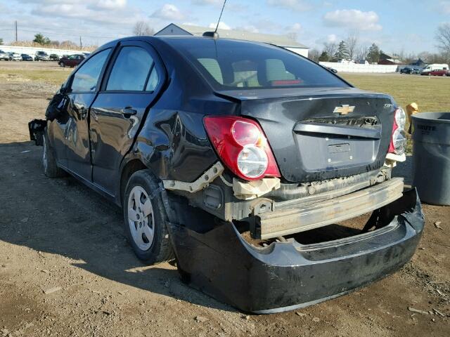 1G1JA5SH2F4180996 - 2015 CHEVROLET SONIC LS Սև լուսանկար 3