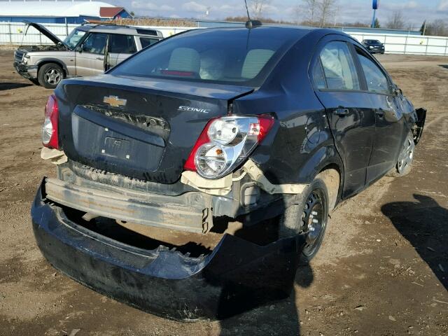 1G1JA5SH2F4180996 - 2015 CHEVROLET SONIC LS Սև լուսանկար 4