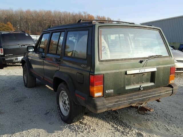 1J4FJ68S6TL285543 - 1996 JEEP CHEROKEE S GREEN photo 3