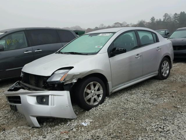 3N1AB6APXCL741506 - 2012 NISSAN SENTRA 2.0 SILVER photo 2