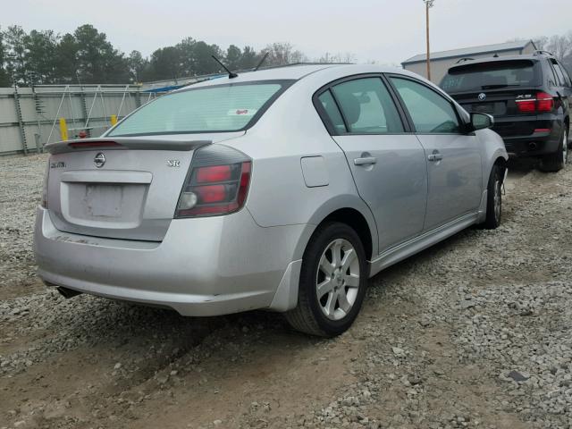 3N1AB6APXCL741506 - 2012 NISSAN SENTRA 2.0 SILVER photo 4