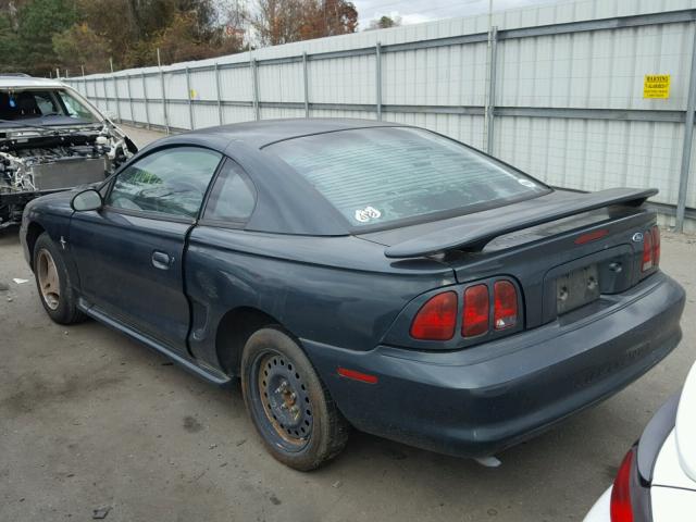 1FAFP4043WF141642 - 1998 FORD MUSTANG GREEN photo 3
