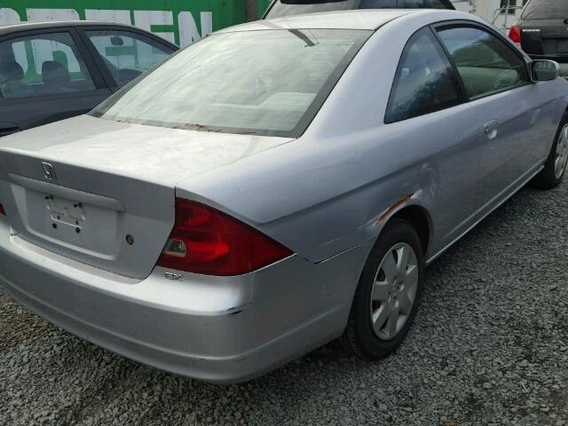 1HGEM22912L110706 - 2002 HONDA CIVIC EX GRAY photo 4