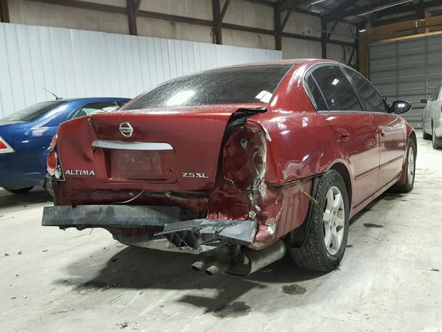 1N4AL11D36C211208 - 2006 NISSAN ALTIMA S RED photo 4