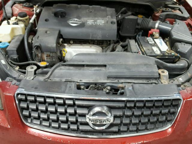 1N4AL11D36C211208 - 2006 NISSAN ALTIMA S RED photo 7