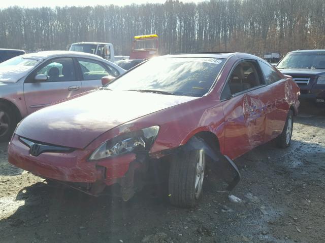 1HGCM71603A005888 - 2003 HONDA ACCORD EX RED photo 2