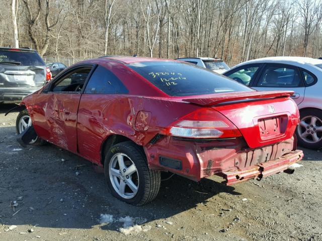 1HGCM71603A005888 - 2003 HONDA ACCORD EX RED photo 3