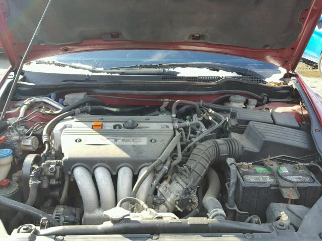 1HGCM71603A005888 - 2003 HONDA ACCORD EX RED photo 7