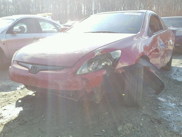 1HGCM71603A005888 - 2003 HONDA ACCORD EX RED photo 9