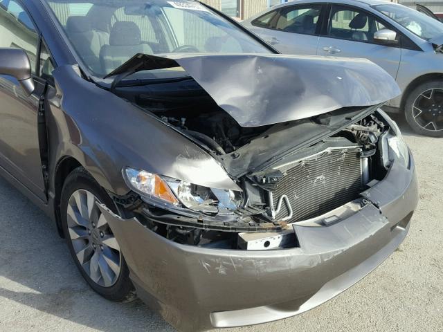 19XFA16809E035829 - 2009 HONDA CIVIC EX BROWN photo 9