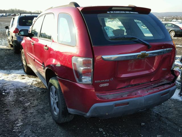 2CNDL23F166162722 - 2006 CHEVROLET EQUINOX LS RED photo 3