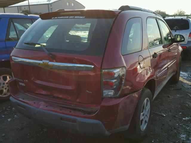 2CNDL23F166162722 - 2006 CHEVROLET EQUINOX LS RED photo 4