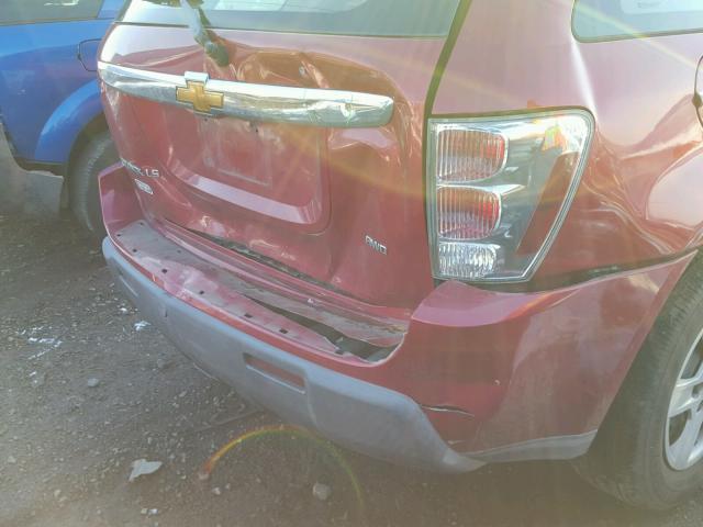 2CNDL23F166162722 - 2006 CHEVROLET EQUINOX LS RED photo 9