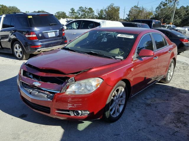 1G1ZK57748F270027 - 2008 CHEVROLET MALIBU LTZ RED photo 2