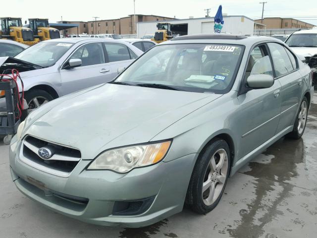 4S3BL616597213312 - 2009 SUBARU LEGACY 2.5 GREEN photo 2