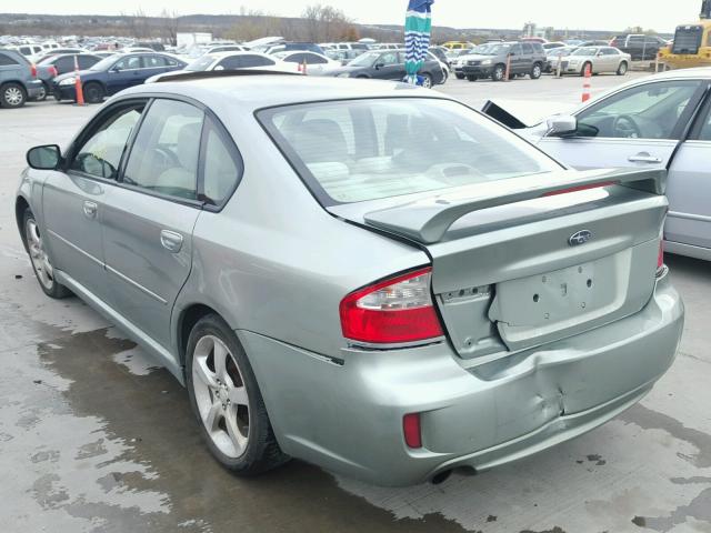 4S3BL616597213312 - 2009 SUBARU LEGACY 2.5 GREEN photo 3