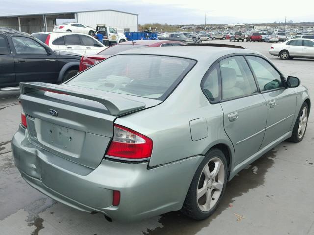 4S3BL616597213312 - 2009 SUBARU LEGACY 2.5 GREEN photo 4