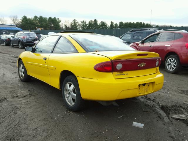 1G1JF12F947324189 - 2004 CHEVROLET CAVALIER L YELLOW photo 3